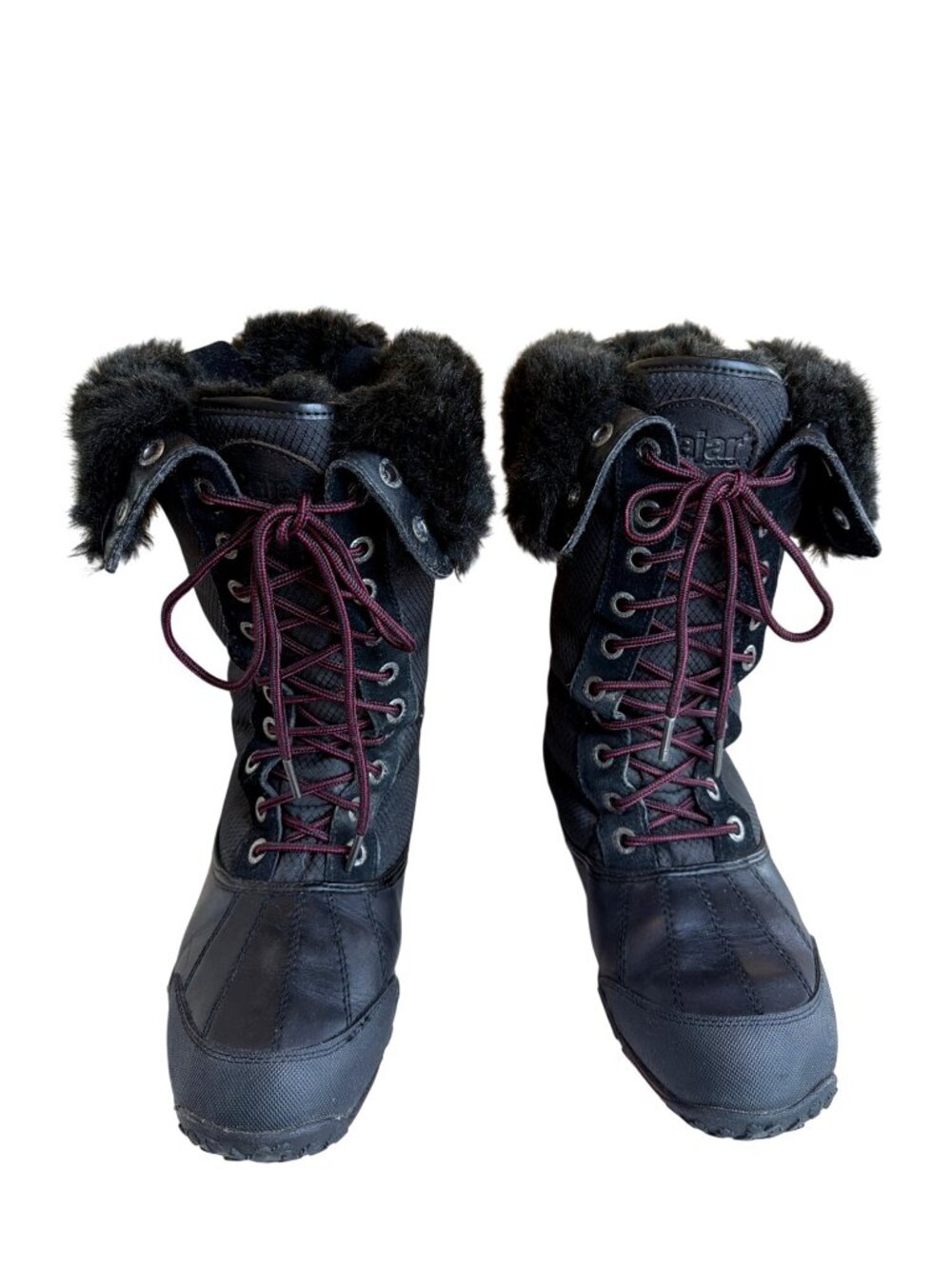 Pajar Genevieve Snow Boot 10 Black Faux Fur -30